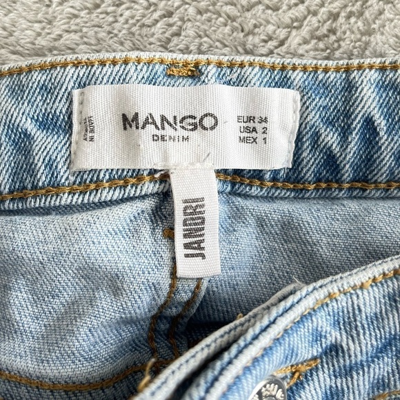 Mango Light Blue Straight Leg Jeans - Picture 12 of 14